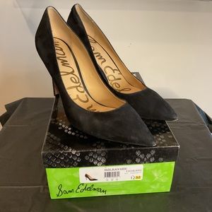 Sam Edelman Black Suede Heels